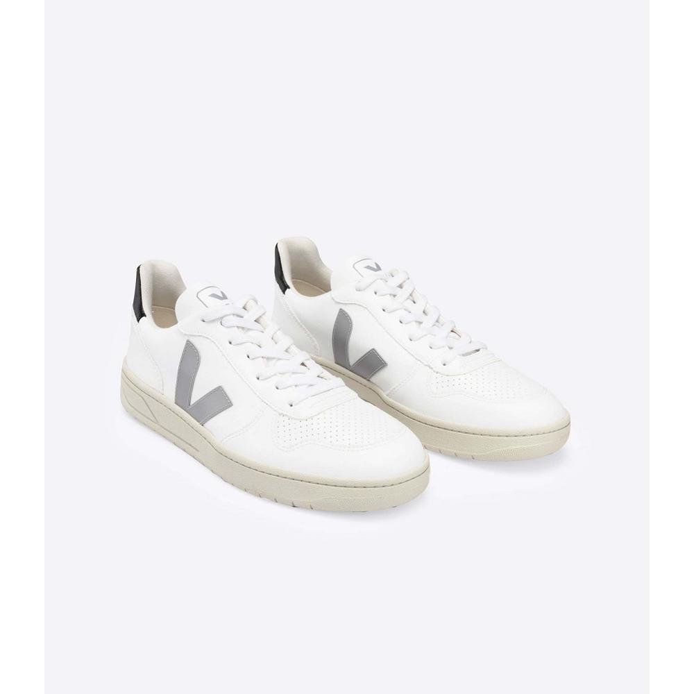 Veja V-10 CWL WHITE OXFORD Sneakers Heren White/Grey/Black | BE 327BEX